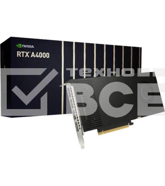 Видеокарта Nvidia RTX A4000 (ATX brackets) with ATX brackets installed (900-5G190-2200-000 alt PN)