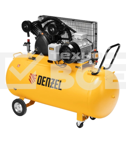 Компрессор воздушный рем. привод BCV 5500-T/270, 5,5 кВт, 270 литров, 850 л/мин Denzel