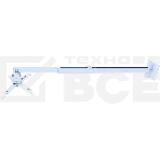 Кронштейн для проектора Buro PR04-140W белый макс.20кг потолочный поворот и наклон, фото3
