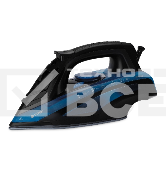 Утюг Vitek VT-8327 (MC) черный/синий