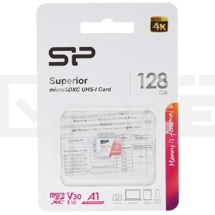 Флеш карта microSD Silicon Power Superior A1 128Gb microSDXC Class 10 UHS-I U3 100/80 Mb/s