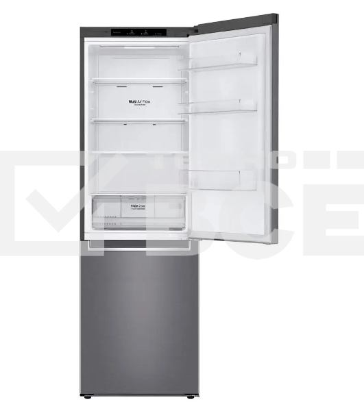 Холодильник LG GC-B459SLCL графит двухкамерный инвертер 247/127л морозилка снизу, No Frost
