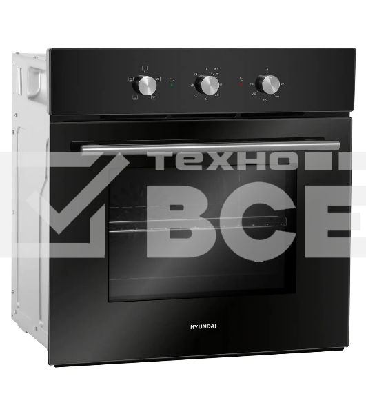 Духовой шкаф электрический Hyundai HEO 6632 BG черный, встраиваемый