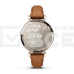 Смарт-часы Garmin Lily 2 Classic кремовое золото, коричневый кожаный ремешок 35,4мм, фото6