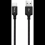 Кабель HOCO X14 черный HC-62929, USB - USB Type-C, 2m, 1.7A, Нейлон, фото 1