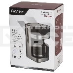 Кофеварка капельная Pioneer CM052D серебристый/черный, исп. кофе - молотый, 1.5 л, 900 Вт, фото3