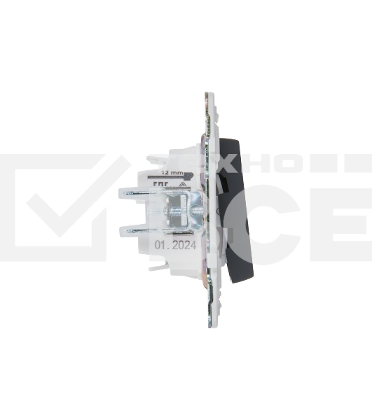 Выключатель IEK SKANDY SK-V09G 2-кл. 10А с индикацией графит SK-V20-1-10-K53