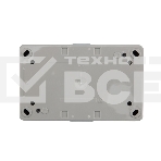 Блок из 2 розеток горизонтальный KRANZ INDUSTRIAL с заземлением открытой установки, IP54, серый, фото3