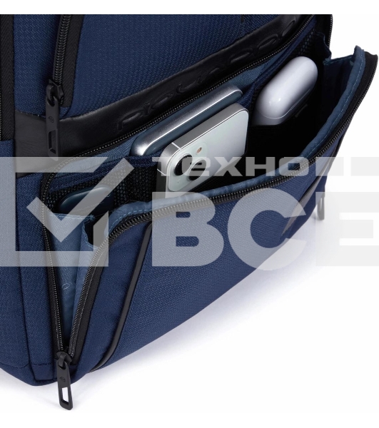 Рюкзак Piquadro Wollem CA6238W129/BLU синий полиэстер/натур.кожа
