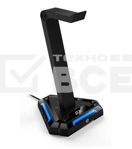 Держатель для наушников Headphone stand Genius GX-UH100, RGB, USB-A x2 / USB-C x2, USB 2.0