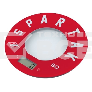 Весы кухонные BQ KS1007 Spartak, красный/рисунок