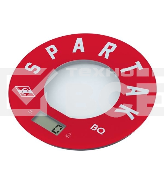 Весы кухонные BQ KS1007 Spartak, красный/рисунок