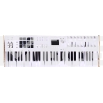 Клавиатура MIDI [231631] Arturia [KeyLAB 61 MK3 White] 61 клавиша, полувзвешенная механика, дисплей, 12 пэдов, 9 фейдеров, 9 поворотных регуляторов, 3 входа для подключения педалей, MIDI in/out, USB-C, фото 1