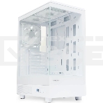 Компьютерный корпус HSPD F510, Panoramic Mid Tower, белый, TG, 0.5 SPCC, 3x120мм ARGB ATX, mATX, mITX 180/280/160мм 1x2.5', 1x3.5', 7xPCI 2xUSB-A 3.0 356x218x467мм, фото9