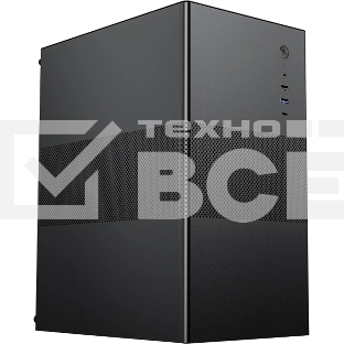 Компьютерный корпусй ACD Coffer 109B *m*ATX, Type-C + USB 3.0 + USB ports + HD audio combo, Mesh, черный.