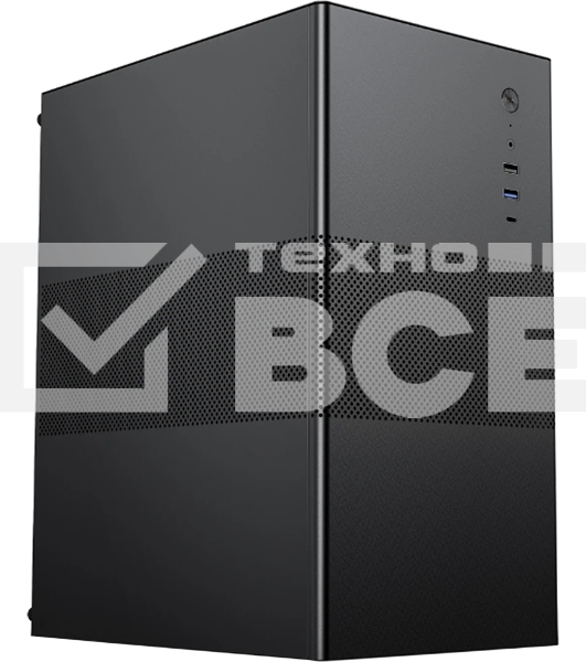 Компьютерный корпусй ACD Coffer 109B *m*ATX, Type-C + USB 3.0 + USB ports + HD audio combo, Mesh, черный.