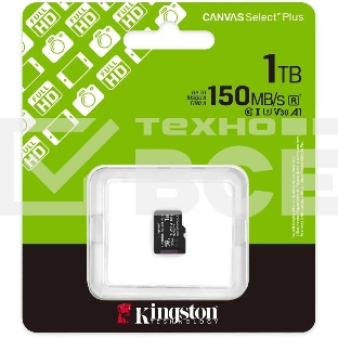 Флеш карта microSDXC 1Tb Kingston SDCS3/1TbSP Canvas Select Plus w/o adapter