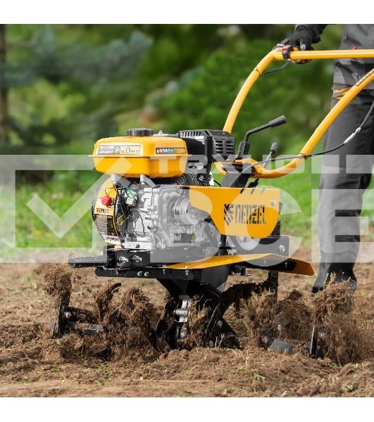 Мотоблок Denzel DPT-170S, 7 л.с., ремен.сцеп, фрез 3х4, ШОМ, передачи 2В/1Н