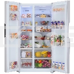 Холодильник Maunfeld MFF177NFW белый глянец двухкамерный 263/170л морозилка сбоку, No Frost, Side by Side, фото10