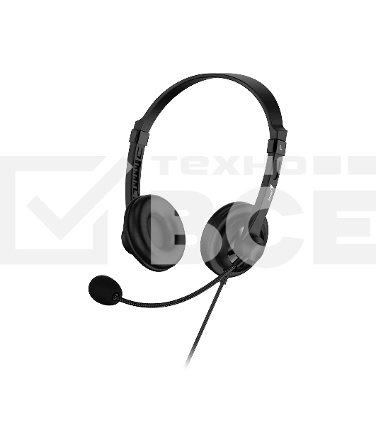 Проводные наушники Genius HS-230U черный, накладные, USB