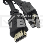 Кабель HDMI C-HM-HM-1.8M Wize, 1.8 м, v.2.0, 19M/19M, позол.разъемы, экран, черный, пакет, фото4