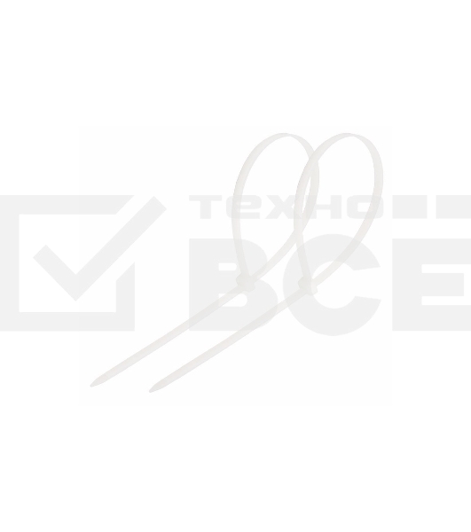 Стяжкa нейлоновая Rexant (07-0250-5) 5.0 х 250 мм 100 шт белый