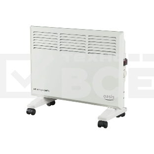Конвектор Oasis KM-15 белый, 1500 Вт, 20 м2, термостат