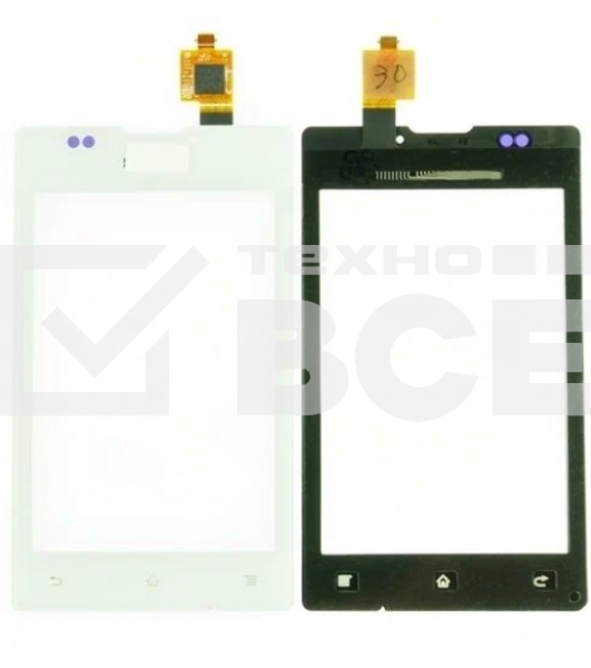 Сенсорное стекло (тачскрин) для Sony Xperia E / E Dual C1505/C1605, белое