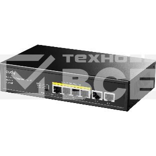 Коммутатор Cudy FS1006P (L2) 6x100Мбит/с 4PoE+ 60W неуправляемый