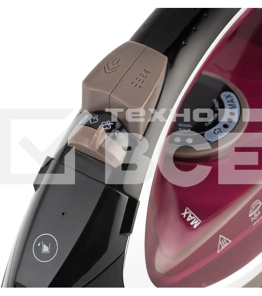 Утюг Vitek VT-8309 BK, черный/коричневый/бордовый