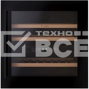 Винный шкаф Lex LWD6036BL dual zone 1-нокамерн. черный стекло (CHAT500007)