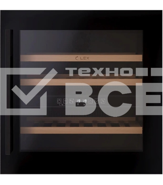 Винный шкаф Lex LWD6036BL dual zone 1-нокамерн. черный стекло (CHAT500007)
