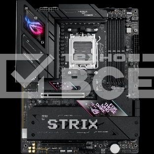Материнская плата ASUS ROG STRIX B850-E GAMING WIFI, AM5, AMD B850, 4xDDR5, 4xSATA, 5xM.2, 1xPCI-E 5.0 x16, 1xPCI-E 4.0 x16, 1xRealtek 5Gb Ethernet, 1xUSB-C 4, 1xUSB-C 20Gbps, 6xUSB-A 10Gbps, 4xUSB-A 2.0, 3x3.5 мм, 7.1, ATX