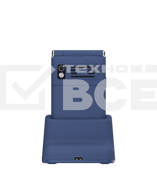 Мобильный телефон Maxvi E11ds синий/серебристый