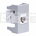 Розетка компьютерная DKC Viva 45138 RJ-45 кат.5E, 1 мод., серая, фото3