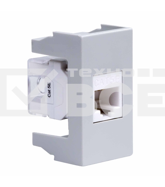 Розетка компьютерная DKC Viva 45138 RJ-45 кат.5E, 1 мод., серая