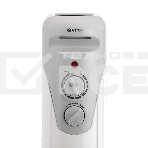 Масляный обогреватель Vitek VT-1707 W (5 секций) белый, 1000 Вт, 10 м2, термостат, фото2