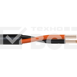 Кабель акустический 100 м, 13 AWG ССА, 2,5 мм2, диаметр 9.8мм, экран, медь 49 x 0.25 мм, черный, бухта