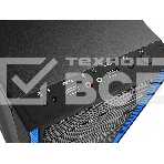 Компьютерный корпус Deepcool TESSERACT BF (DP-CCATX-TSRBFBK), без БП, черно-синий, ATX, видеокарта до 310мм, высота кулера для процессора до 165мм, 7 слотов расширения, 2 отсека 5.25