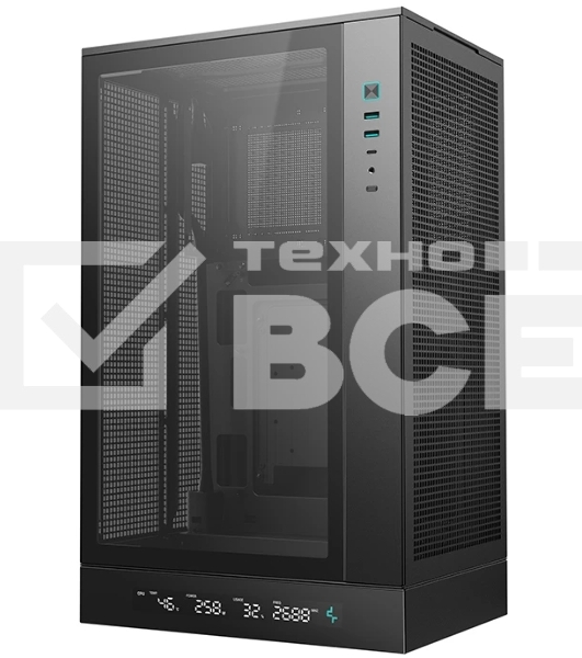Компьютерный корпус Deepcool CH270 DIGITAL без БП, черный, MICRO ATX/MINI-ITX