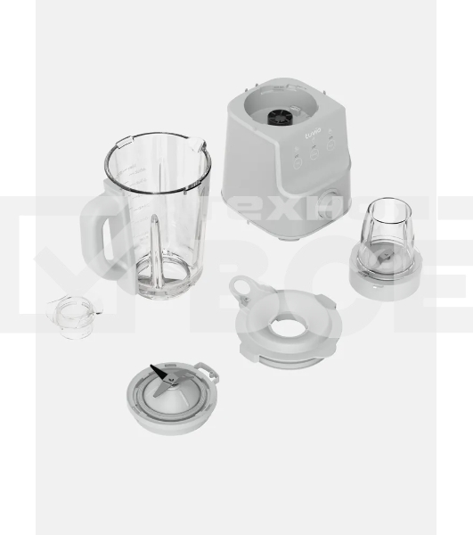 Блендер стационарный Tuvio TSB03MCG со стеклянной чашей и кофемолкой, серый