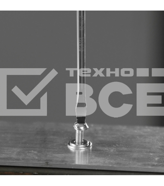 Отвертка Denzel SL3х75 мм, S2, 3к рукоятка