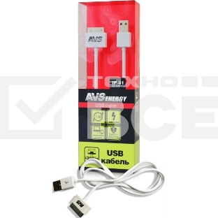 Кабель AVS IP-41 для iphone 4 (1м)