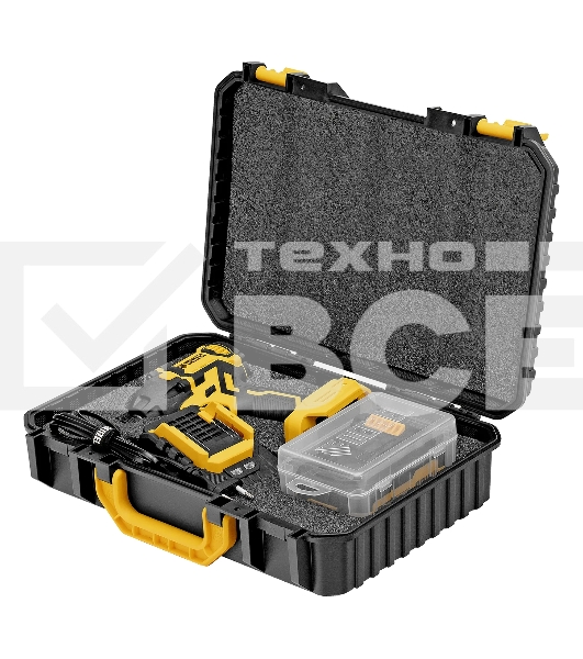 Винтоверт ударный аккумуляторный бесщет. Denzel CIDH-BL-20-270, Li-Ion, 20 В