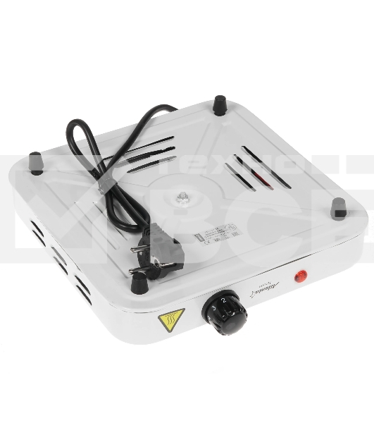 Плита настольная электрическая Atlanta ATH-1736 белый, одноконфорочная