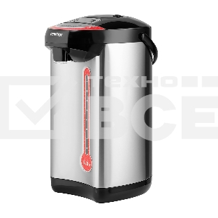 Термопот Centek CT-0082 черный, 5л, 750 Вт, 3 способа подачи воды, корпус из нержавеющей стали