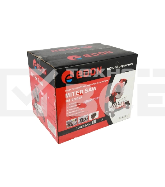 Пила дисковая торцовочная EDON MS-92552A черный/красный 7297