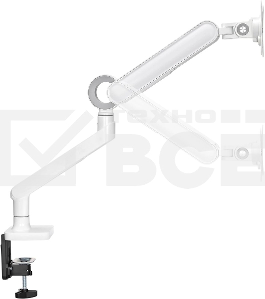 Кронштейн для мониторов Ultramounts UM719W белый 17'-35' макс.10.5кг крепление к столешнице поворот и наклон