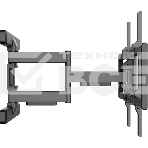 Кронштейн для телевизора Ultramounts UM970 черный 95'-120' макс.60кг настенный поворот и наклон, фото2