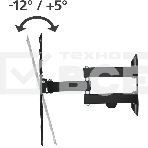 Кронштейн для телевизора Hama 00220824 черный 32'-65' макс.25кг настенный поворот и наклон, фото9
